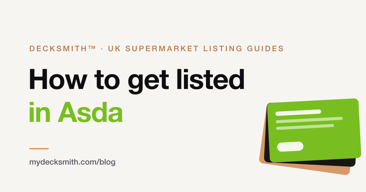 How to get listed in Asda