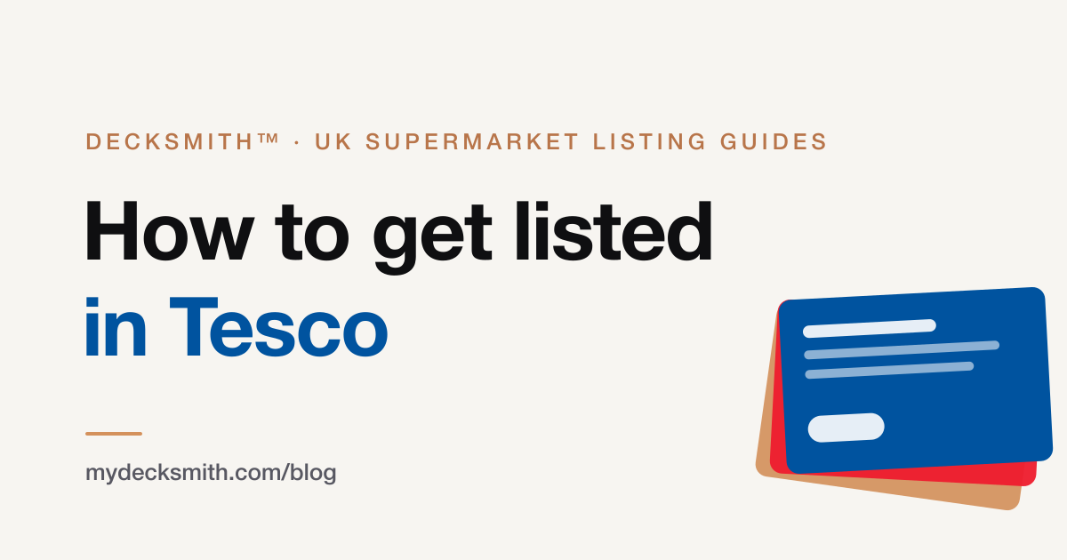 How to get listed in Tesco